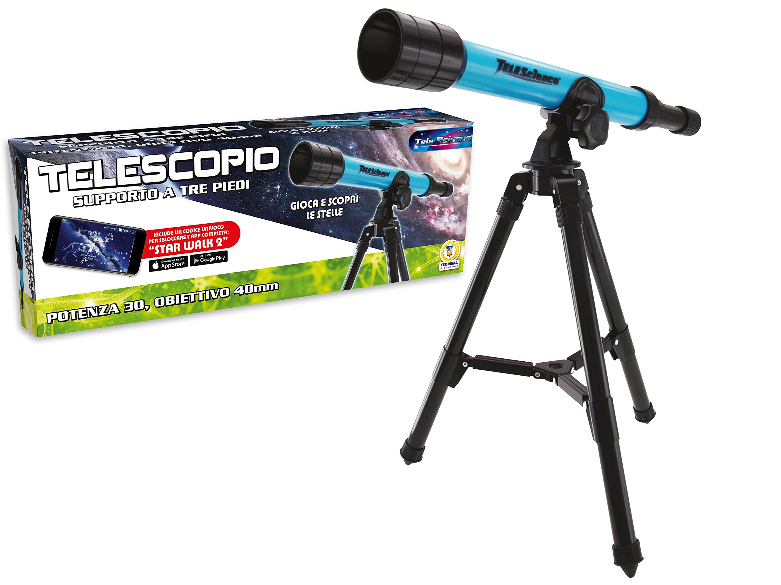 Télescope astronomique, télescope réfracteur portable 40 mm, adapté aux enfants et aux débutants