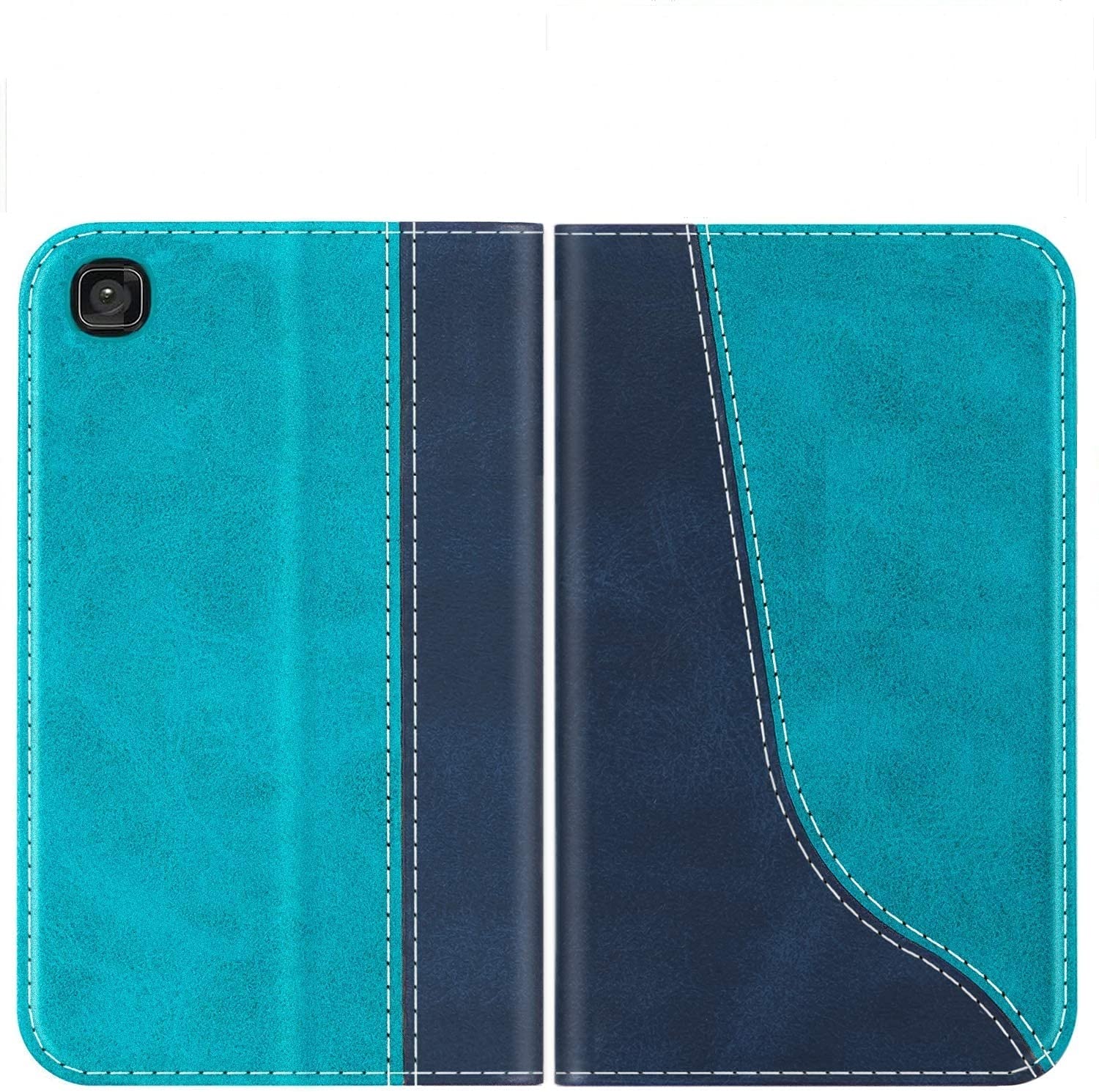 TisunsT220 Casse for Samsung Galaxy Tab A7 Lite 8.7-Inch Case /Tab A7 Lite 8.7 Case - Splicing Cover and Stand Cover for Samsung Galaxy Tab A7 Lite 8.7 / -TA220 / -TA225 Case -Menthol Blue