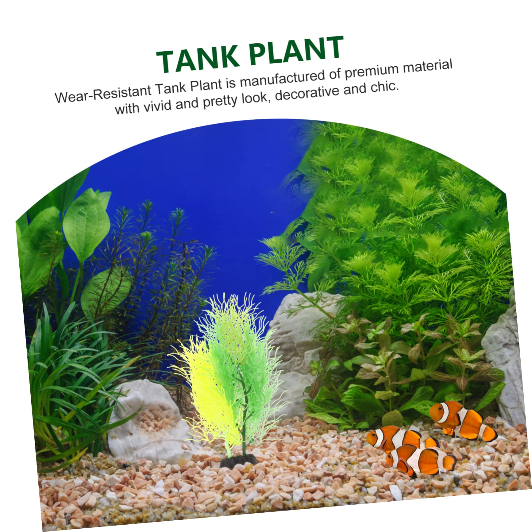 FONDOTIN Vivid Aquarium Landscape DIY Decorative Tank Plant Realistic Goldfish Home Fish Tank Accessory