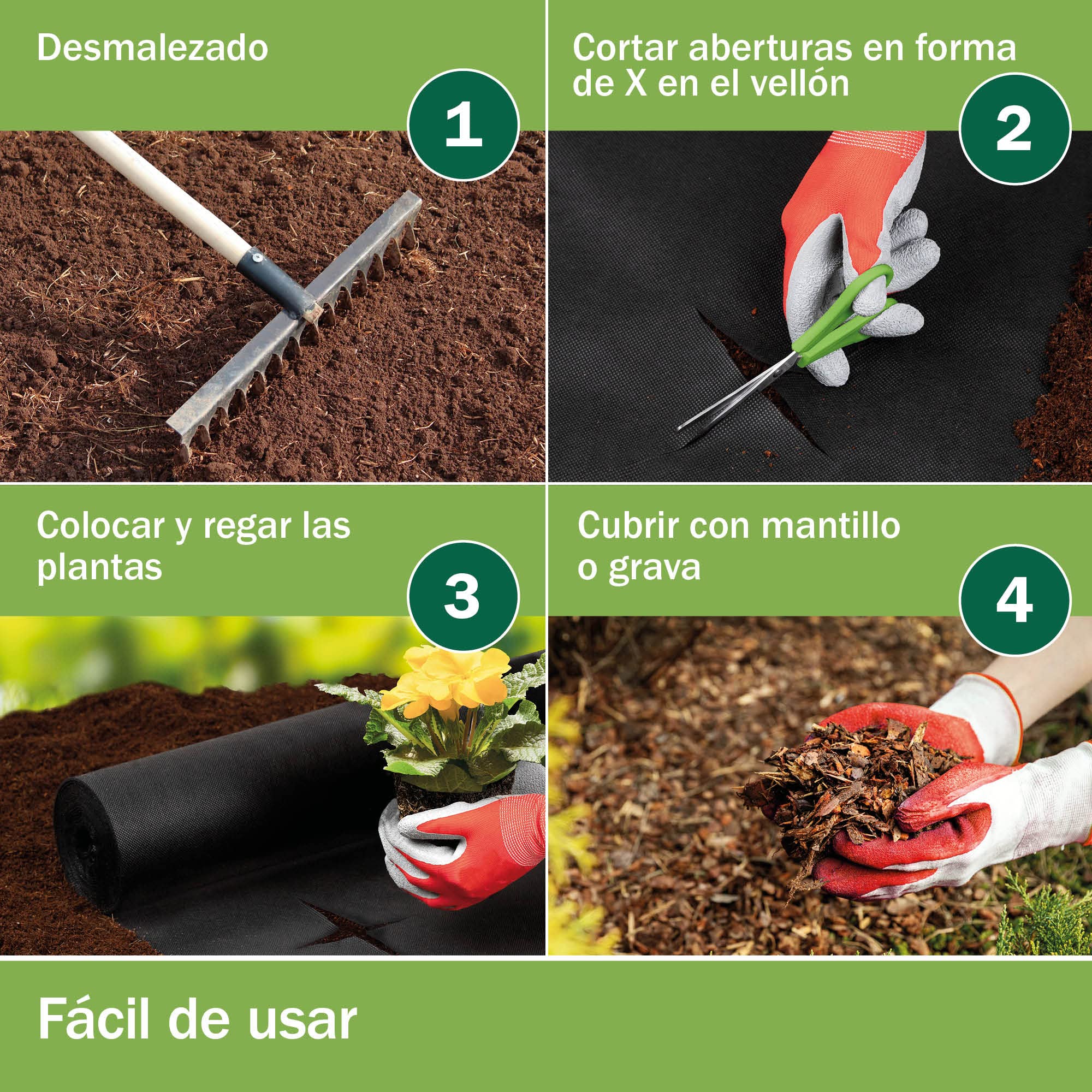 Moorland Malla Antihierbas Geotextil Permeable al Agua Irrompible Anchura | 100m² 1m negro contra malas hierbas 100% reutilizable resistente a rayos UV jardín y terraza desgarro tela Gardur