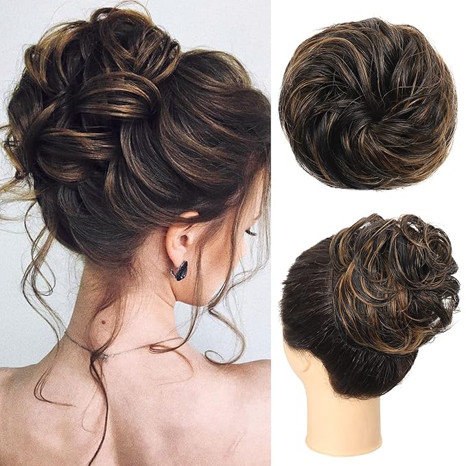 YOGIFT Messy Bun Hair Piece Premium, Pure Human Hair Bun