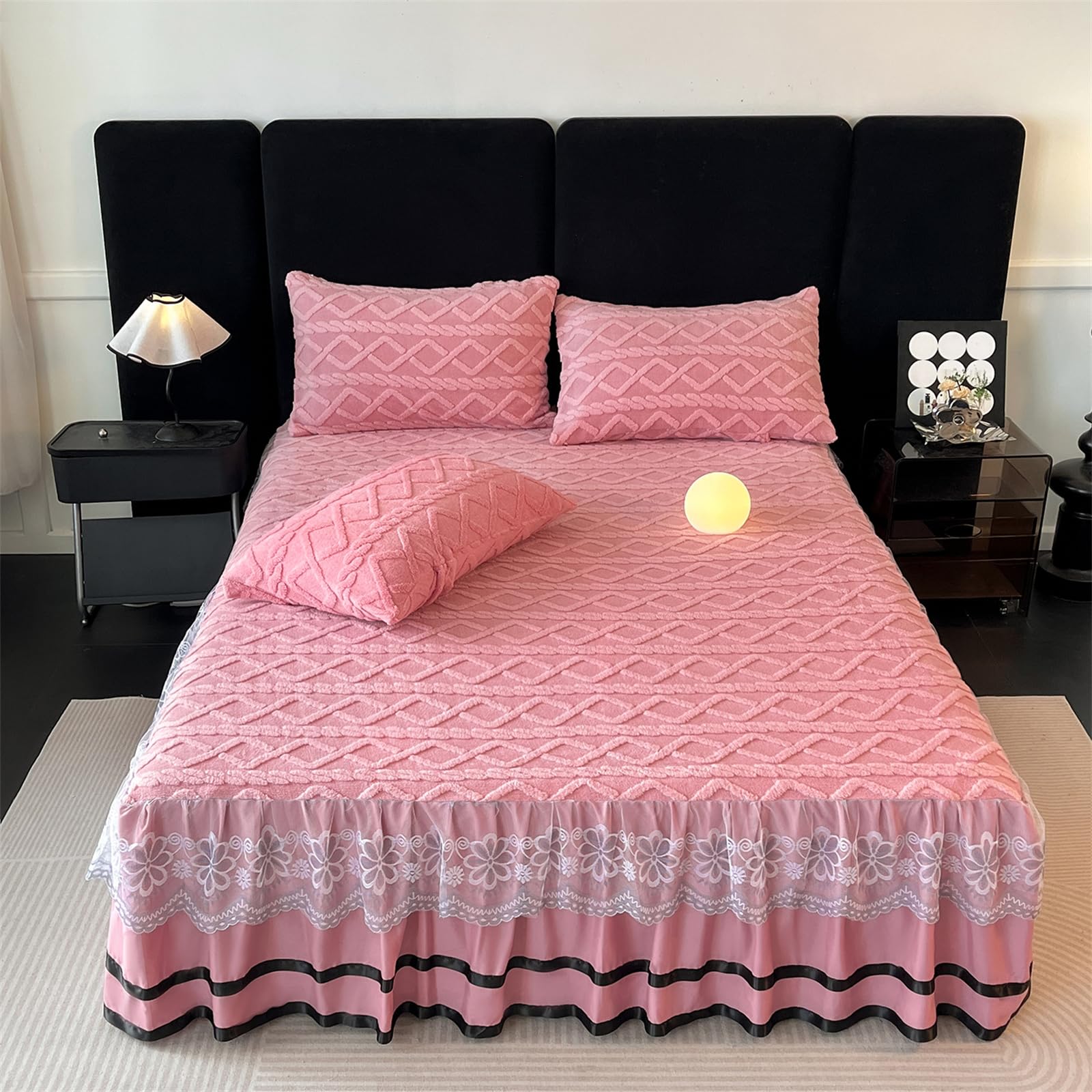Jupe de lit en microfibre pour cacher le sommier et stopper la poussière