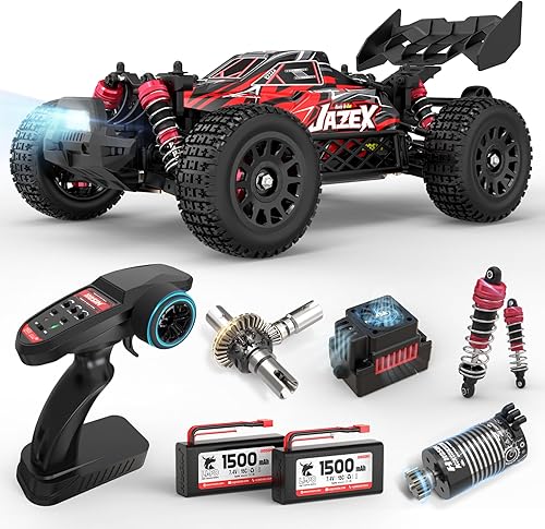Hosim Buggy RC sin escobillas para adultos y niños de 37.3 mih, 114 eléctrico de alta velocidad todo terreno, camiones RC Hobby 4x4 Off Road RC Car,