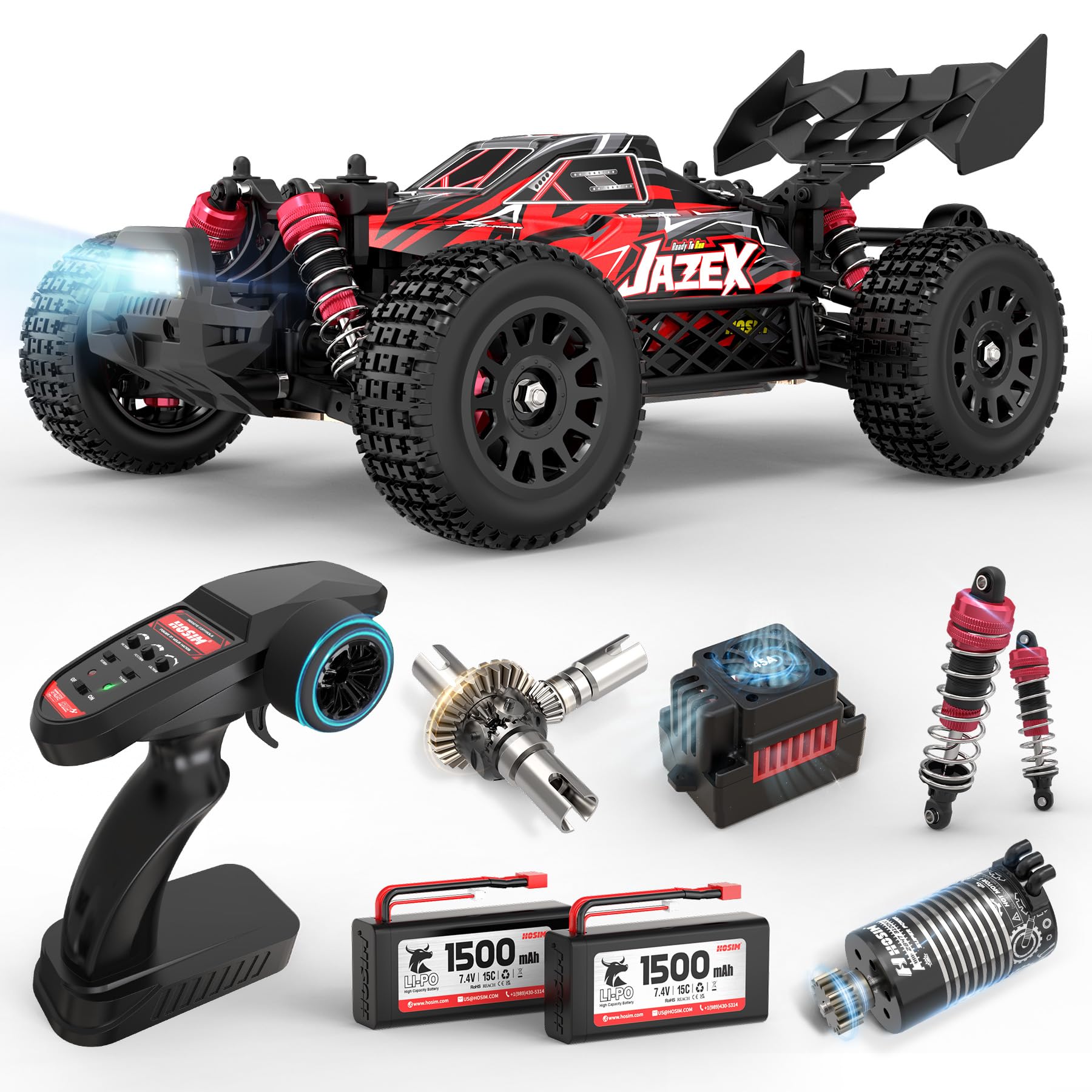 Amazon.com: Hosim Brushless RC Buggy for Adults and Kids 60KM/H, 1