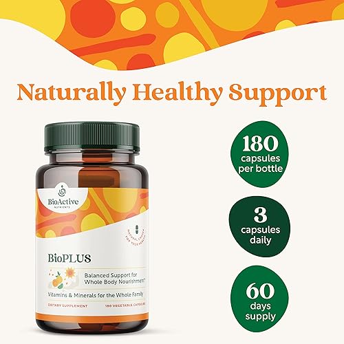 Miniatura 3 de BIOACTIVE NUTRIENTS BioPlus Multivitamínico Multimineral - Apoya la salud general* - 180 Cápsulas