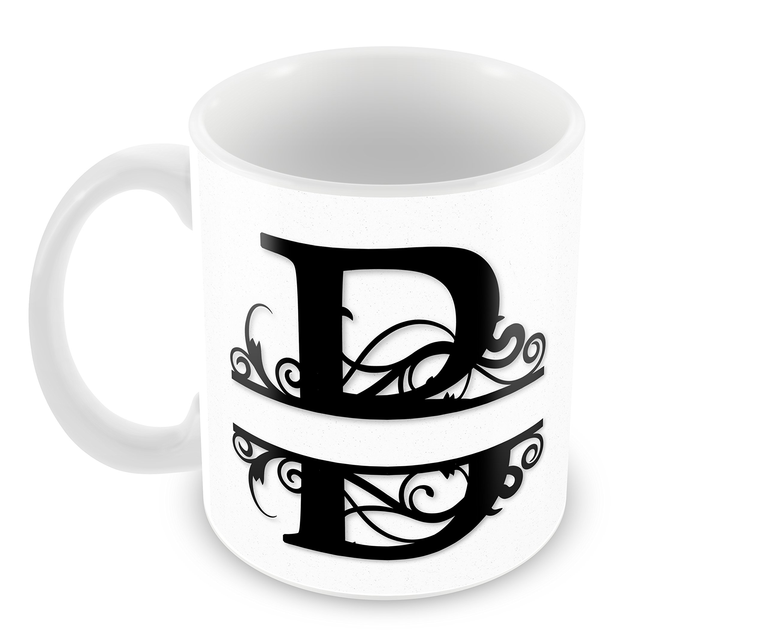 BeyondTrendz Split Alphabet 'B' Letter Printed Gift for Friend/Husband/Wife/Boyfriend/Girlfriend/Mom/Dad & Your Loved Ones Printed On Ceramic Coffee Mug & Tea Cup (350ml,11oz)