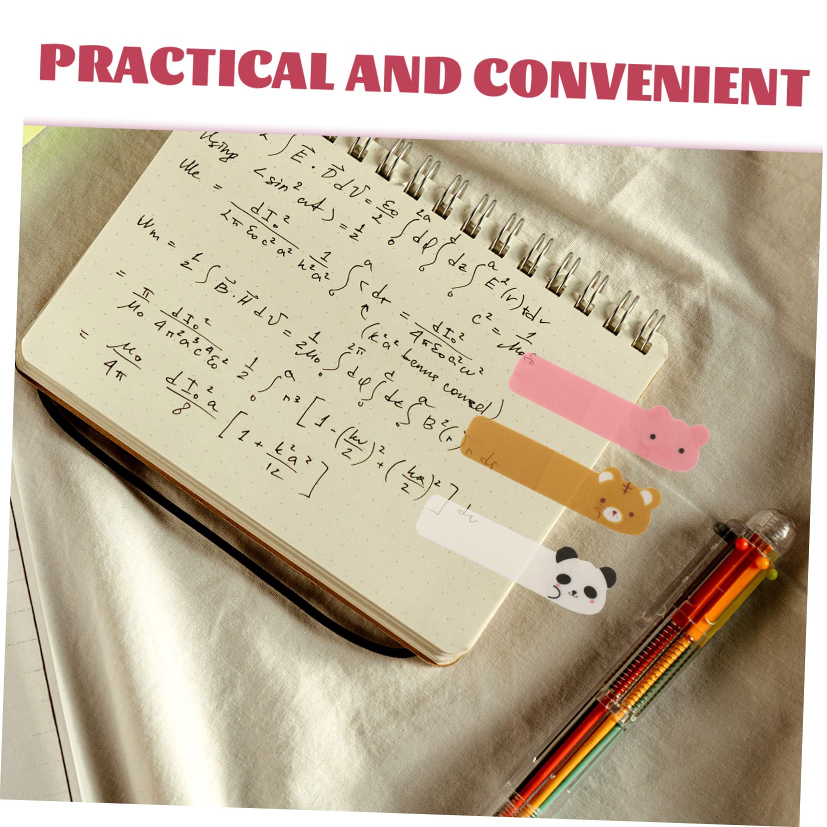Uonlytech 5 Ensembles Autocollants Onglets Étiquette Papier Etiquettes Autocollantes Étiquettes Autocollantes Marqueurs De Page Marqueur De Page De Livre L'animal De Compagnie 6 Paquets * 5