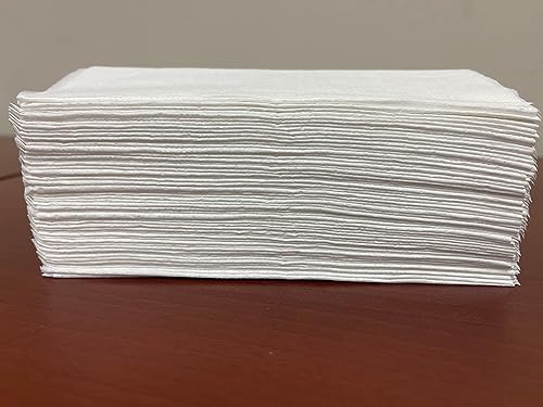 Miniatura 3 de Servilletas dispensadoras entrelazadas, de una sola capa, blancas, 12.88 x 8.5 pulgadas abiertas, 6.5 x 4.25 pulgadas plegadas, 12 paquetes de 500