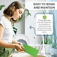 Vista 6 de Dualplex® Fruit & Veggie Life Extender Liner for Fridge Refrigerator Drawers, 13 x 10.5 Inches (4 Pack) – Extends The Life of Your Produce &