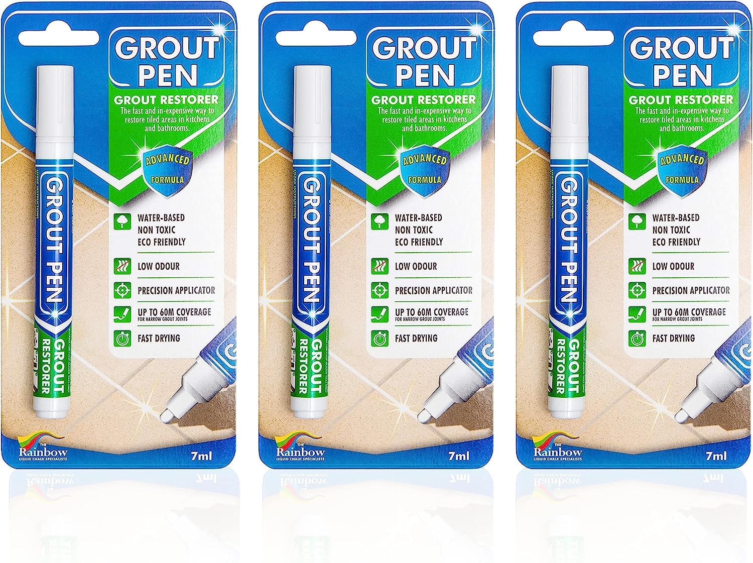 Grout Pen White Tile Grout Paint Waterproof Grout Paint Pen, Whitener