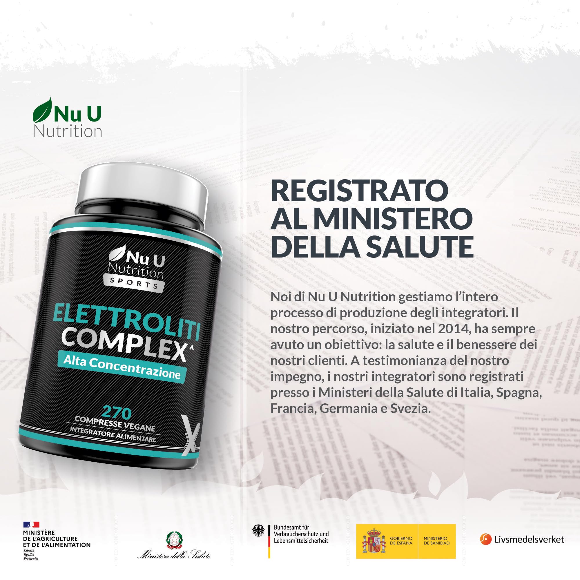 Xellerate Nutrition Elettroliti - 270 Compresse Vegane Senza Gusto - Con Sodio, Potassio, Magnesio e Fosfato di Calcio - Adatto a Diete Carnivore e Paleo - Prodotto in Europa