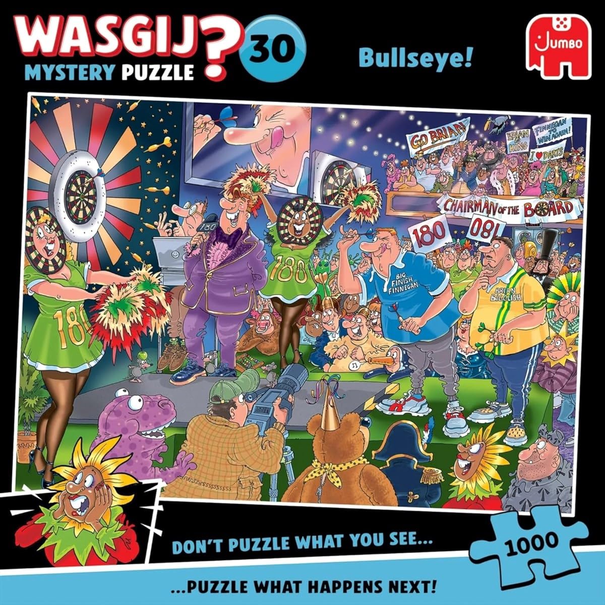 Wasgij Mystery 30, Bullseye - 1000 Piece Puzzle for Adults | Stimulating Puzzle and Puzzle – 100% Recycled Cardboard – Unique Gift for Birthday and Christmas-image-41