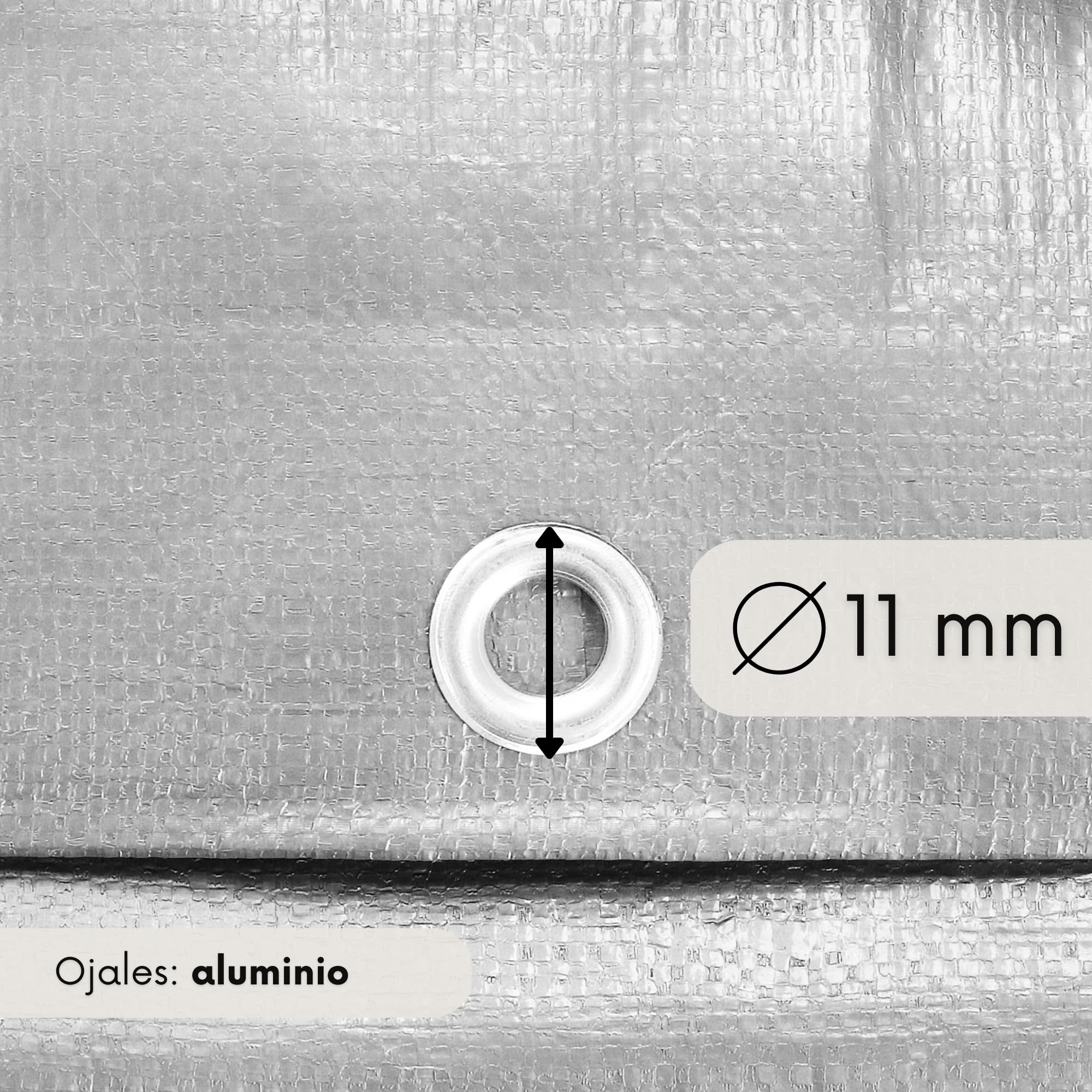 SPRINGOS Lona impermeable con ojales, 4 x 7 m, resistente al desgarro, lona protectora para leña de chimenea, muebles de jardín, cubierta de barco, PE 210 g/m2