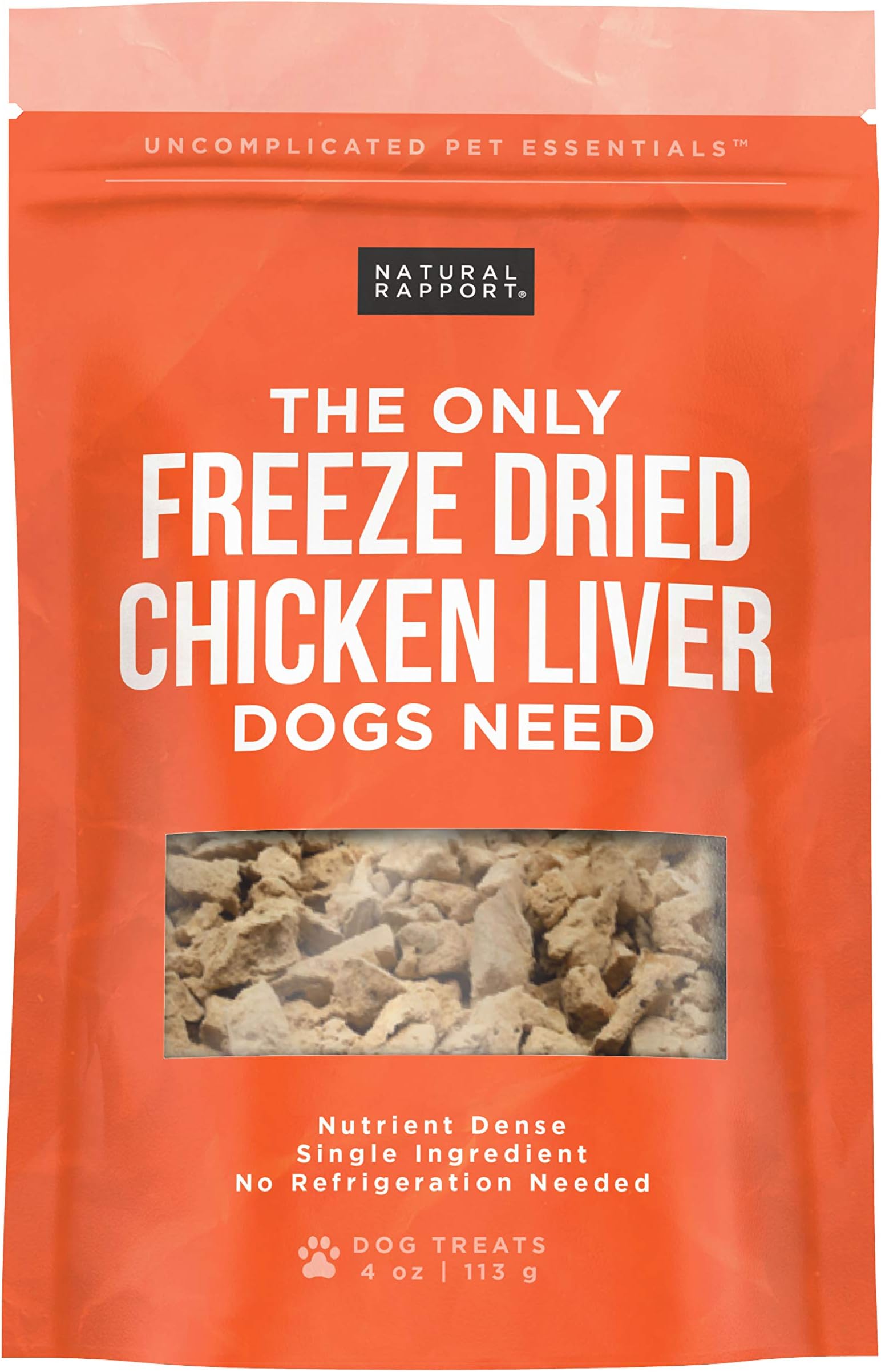 One Rewards Freeze Dried Dog Treats, Chicken Liver, 20 oz. Pet Supplies