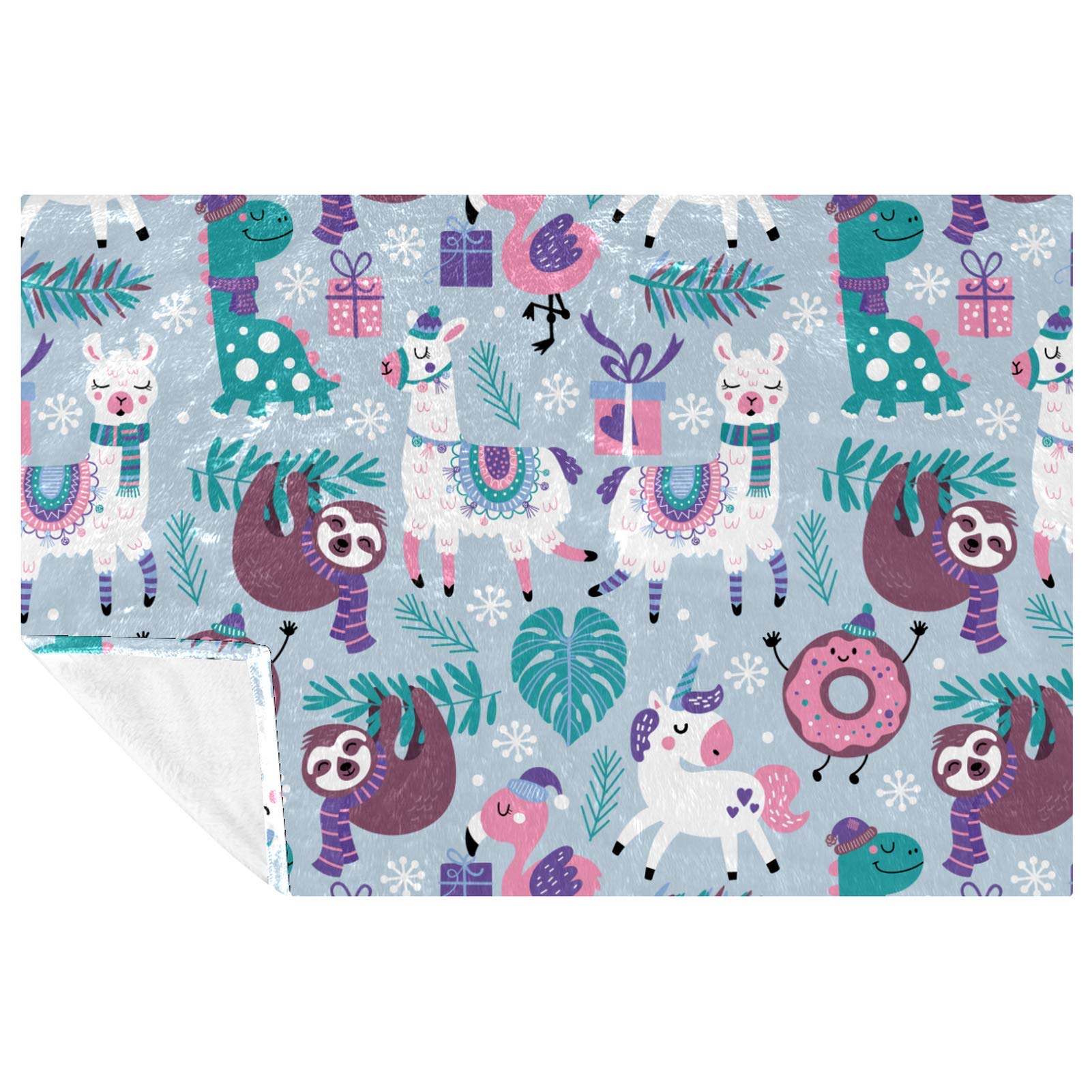 Couverture douce pour camping et pique-nique grand plaid chaud motifs animaux
