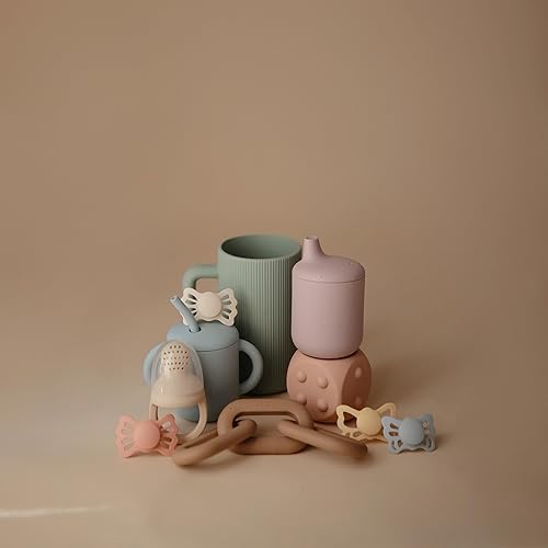 Miniatura 6 de mushie Taza de enjuague de baño para bebé  100% silicona de grado alimenticio  Taza de enjuague para champú y lavado corporal para niños (Sage)