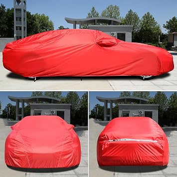 Coverado Car Cover Waterproof All Weather, Outdoor Sun Dust Protection Car Cover for Sports Coupe Small Car, Universal Fit Mazda MX-5, BMW Z4, Audi TT Coupe, Toyota GR86, Subaru BRZ, Porsche 718 etc