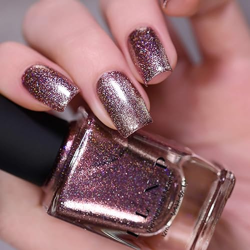 Miniatura 502 de ILNP Madison Ave Esmalte de uñas holográfico metálico rosa antiguo