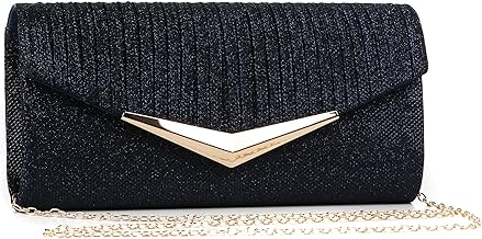 Womens Clutch Shiny Envelope Clutch Bag Chain Evening Bag for Women Crossbody Shoulder Bags for Wedding Party
