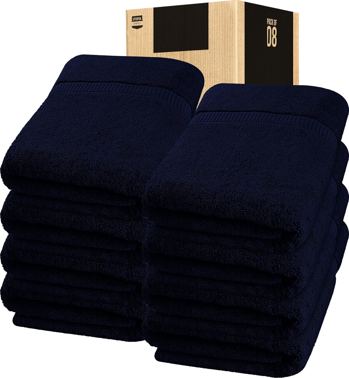 Utopia Towels Luxurious Jumbo Bath Sheet 8 Piece 600
