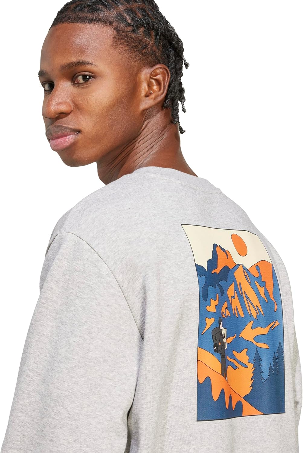 adidas Men's Doodle Hunt Hike Graphic Sweatshirt - Image 4