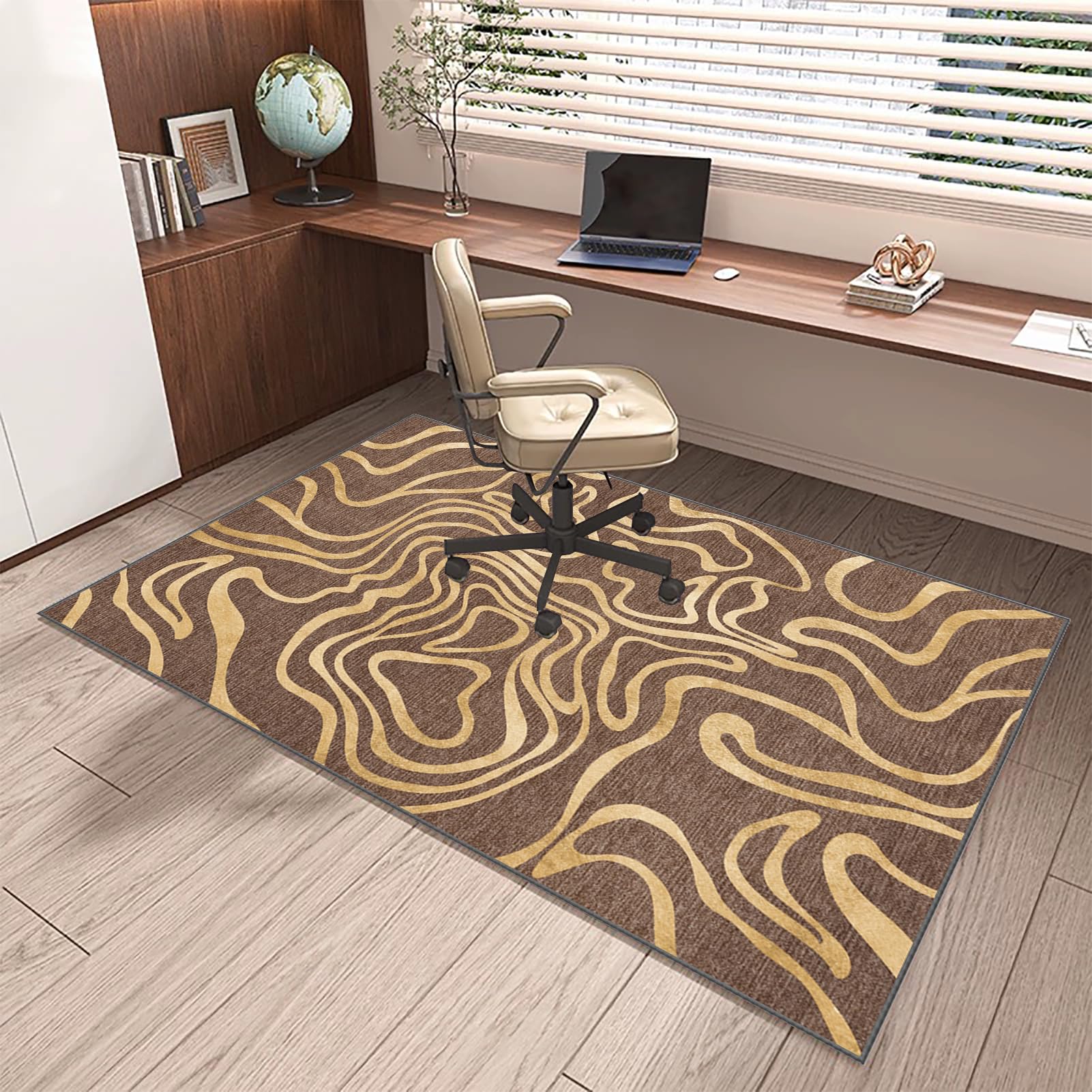 Mata ochronna do laminatu, na krzesło biurowe, mata ochronna do twardych podłóg, antypoślizgowa, podkładka pod krzesło dla graczy, mata na krzesło, 100 x 120 cm