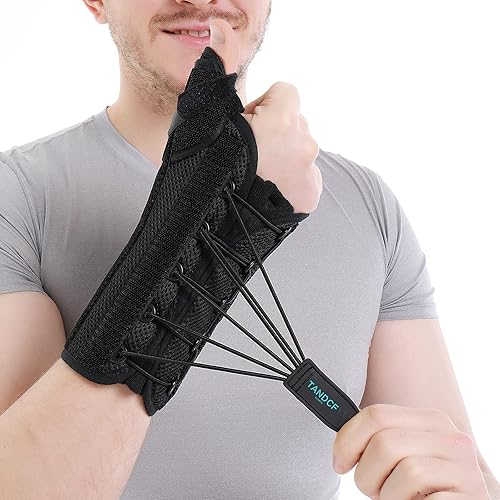 bestlife Férula de pulgar universal unisex para el síndrome del túnel carpiano y el síndrome de De Quervain, soporte de muñeca ajustable para el
