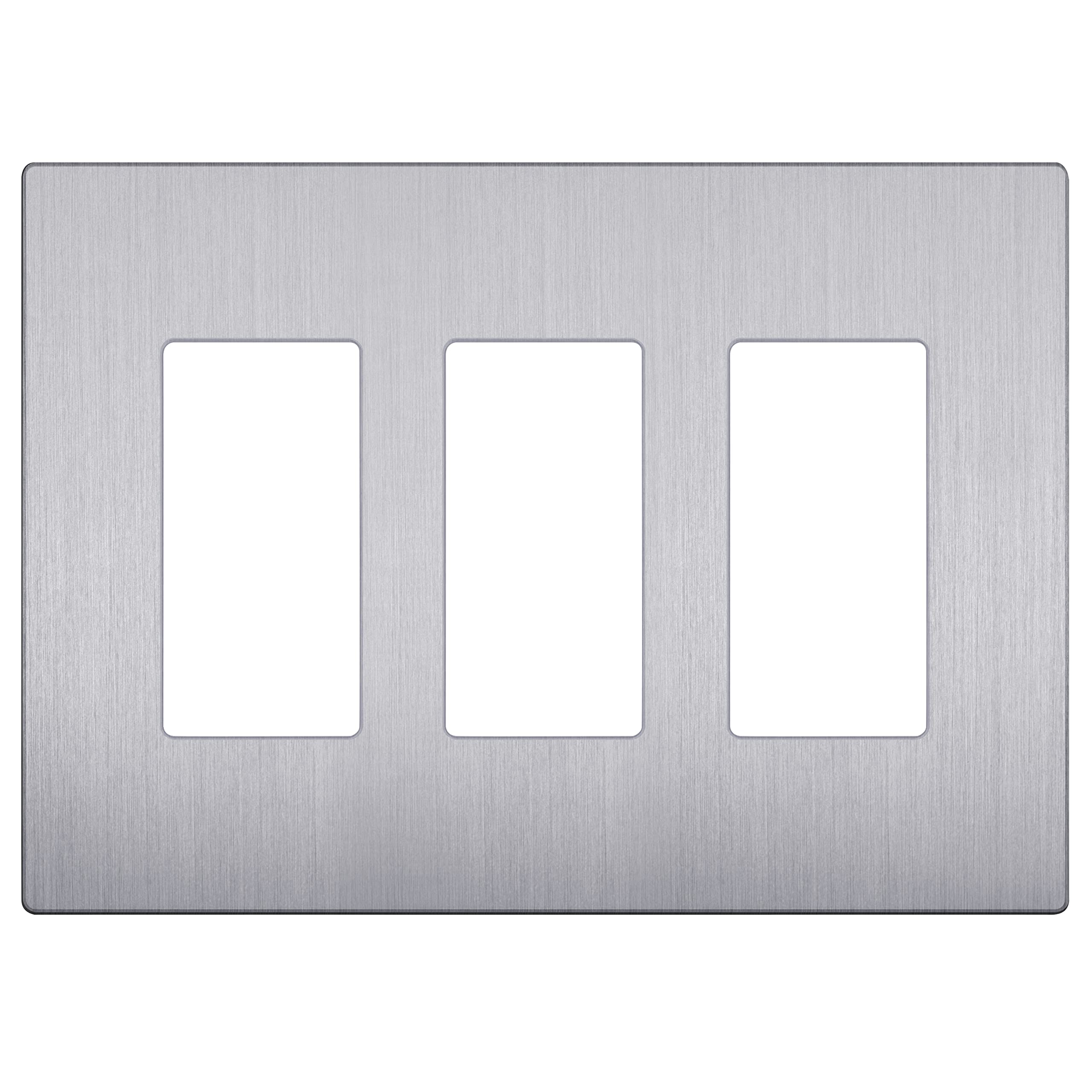 LIDER Brushed Finish Decorator Switch Cover, Screwless Wall Plate, Mid-Size 2-Gang 4.88" x 4.92", Unbreakable Polycarbonate Thermoplastic, UL Listed, LSWP-32M-BGD, Brushed Gold — view 23