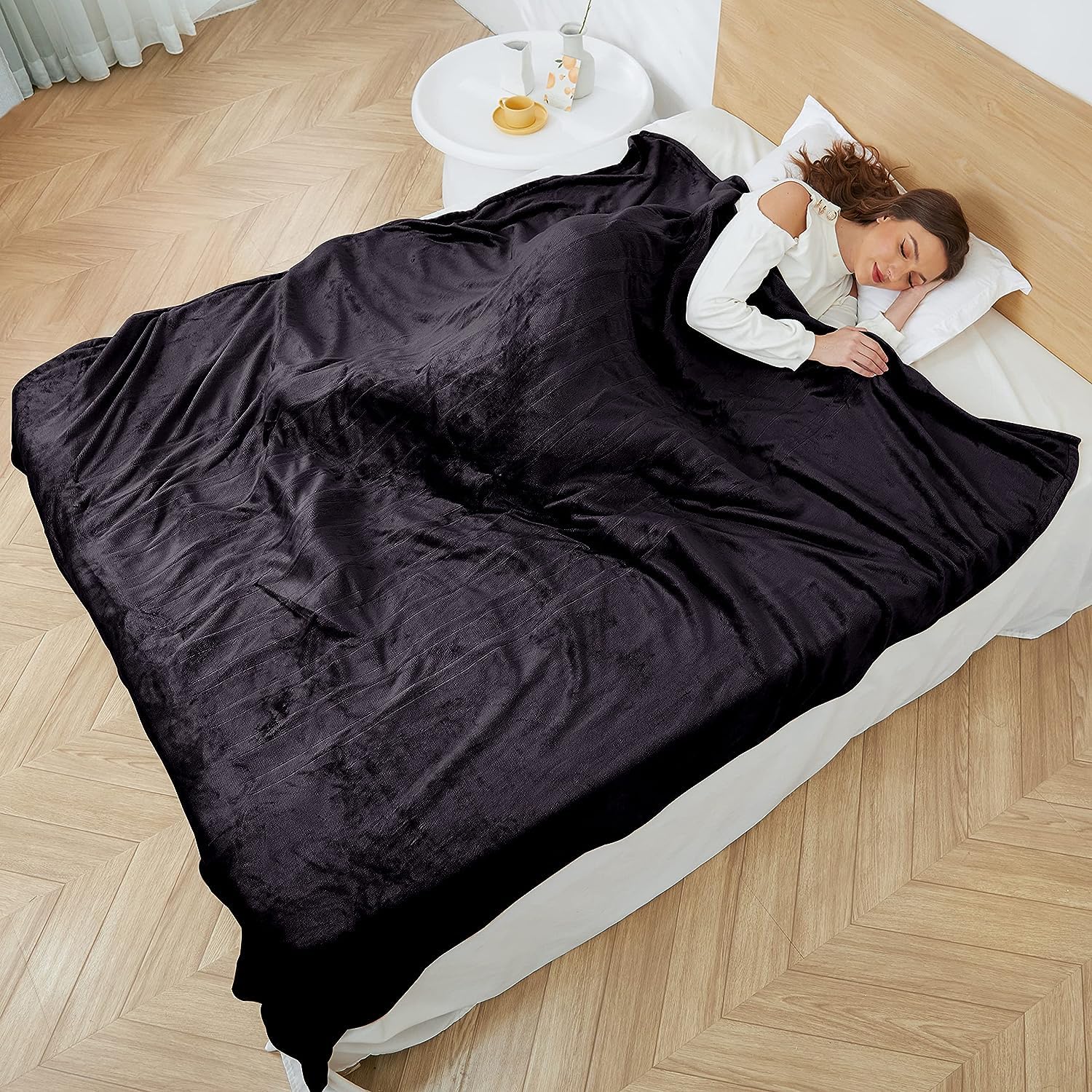 Amazon.com: Electric Heated Blanket 72x84 Full Size with 4 Heating Levels  and 10 Hours Auto-Off Large Oversized Heating Blanket with Soft Plush  Fabric for Bedding - Dark Grey : Home u0026 Kitchen