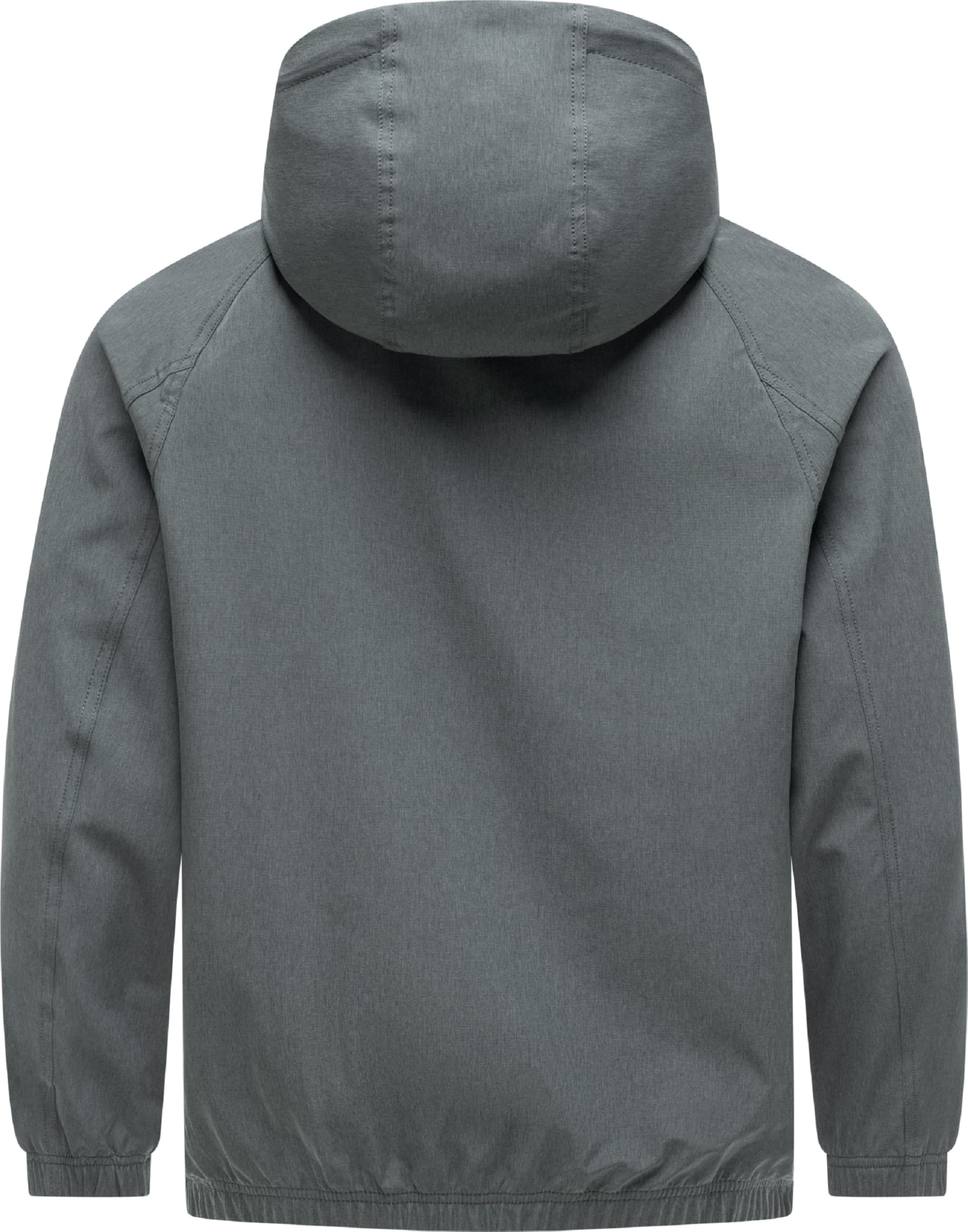 Ragwear Męska lekka kurtka przejściowa krótka kurtka z regulowanym kapturem Roog A Dark Grey rozm. XXL