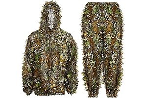 Ghillie Suit for Men: 3D Leafy Hunting Costume