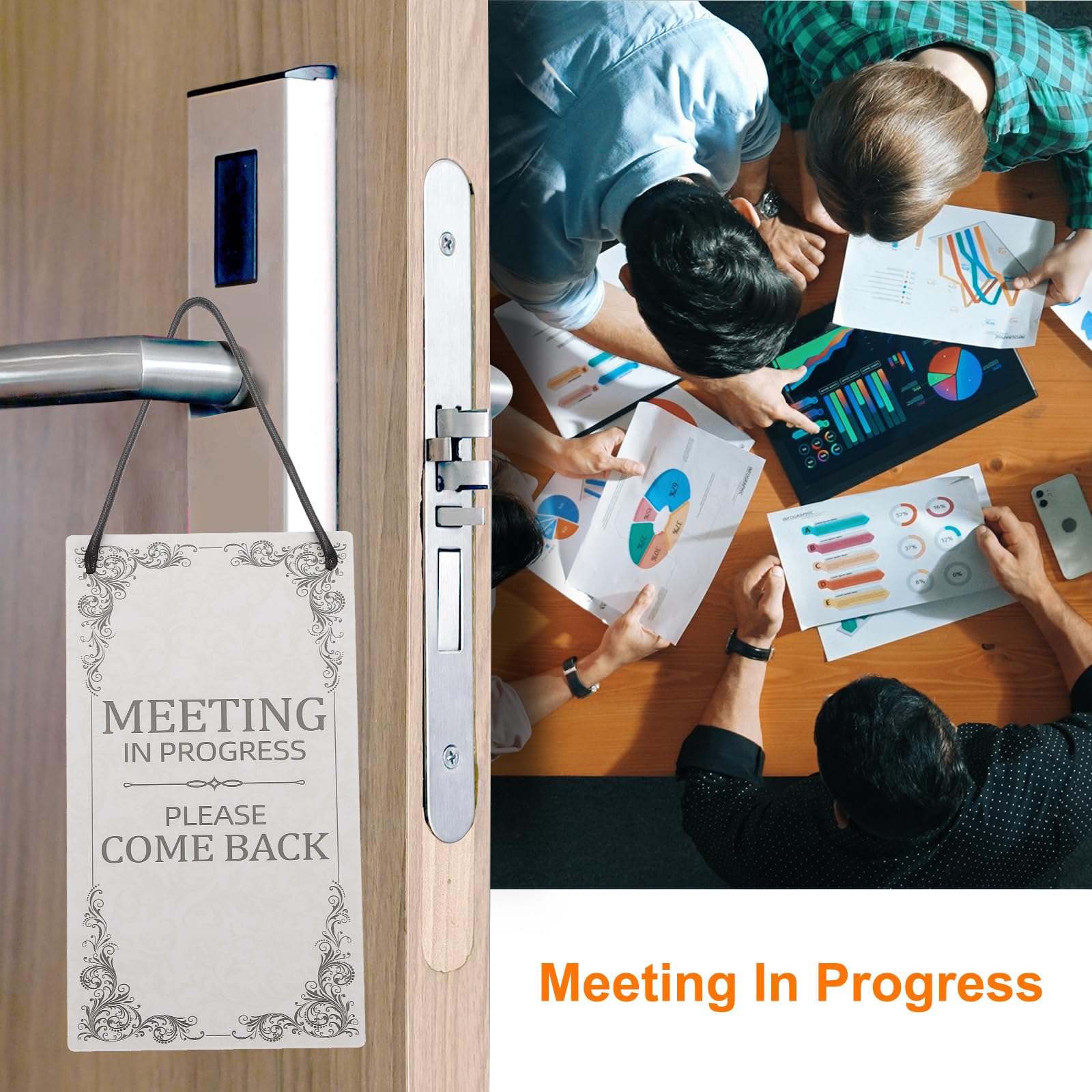 PATIKIL Welcome Please Come in Door Hanger Sign - Image 4