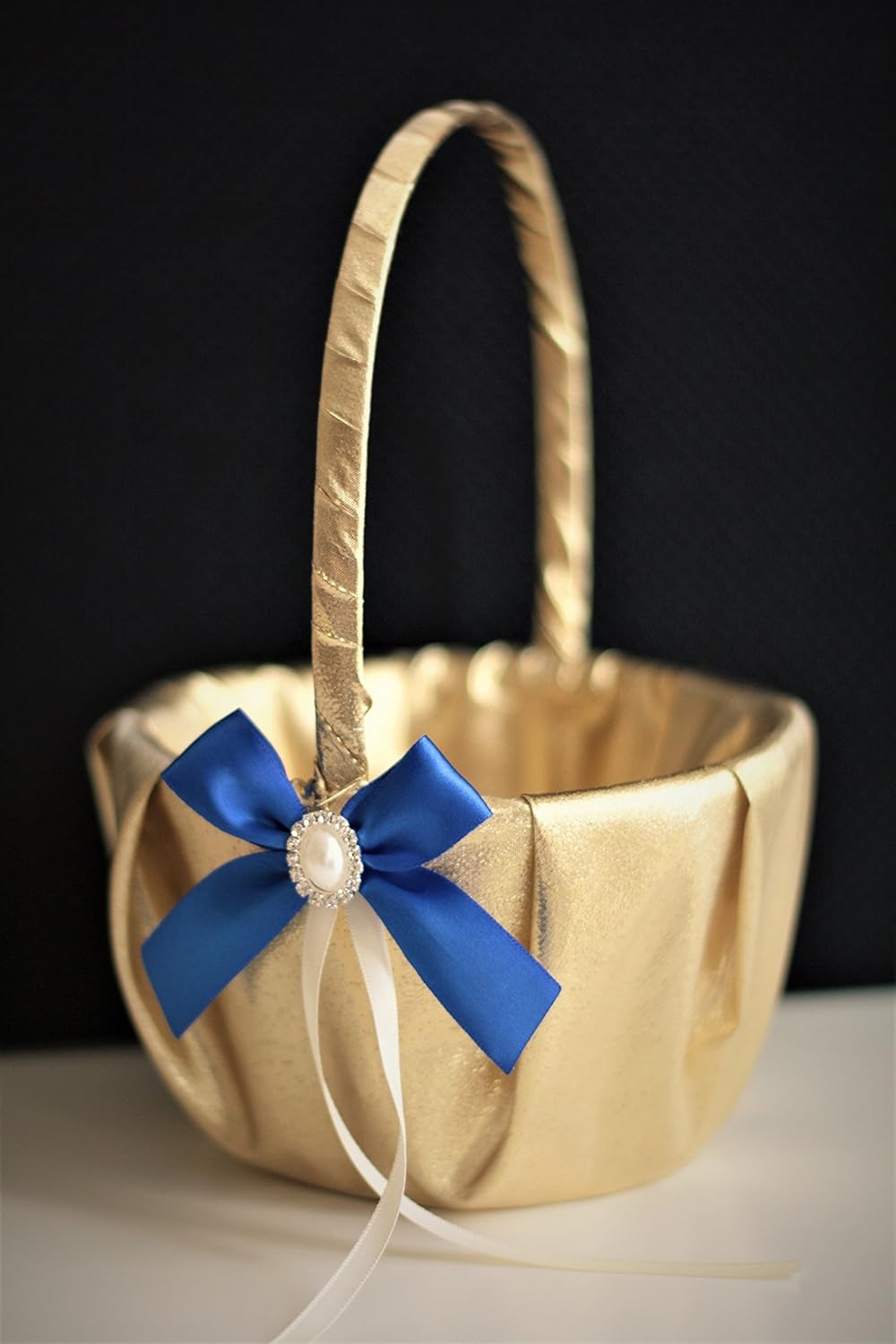 Gold flower girl baskets Clearance