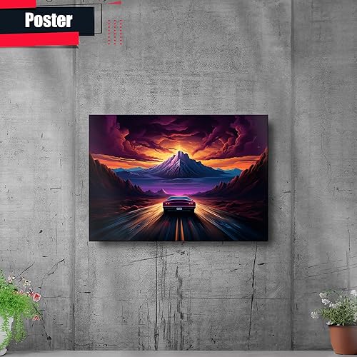 Miniatura 2 de Unique Synthwave Style Retro Art, 80s style art, framed poster print, guest room art, cool living room art, Decor poster, poster Prints
