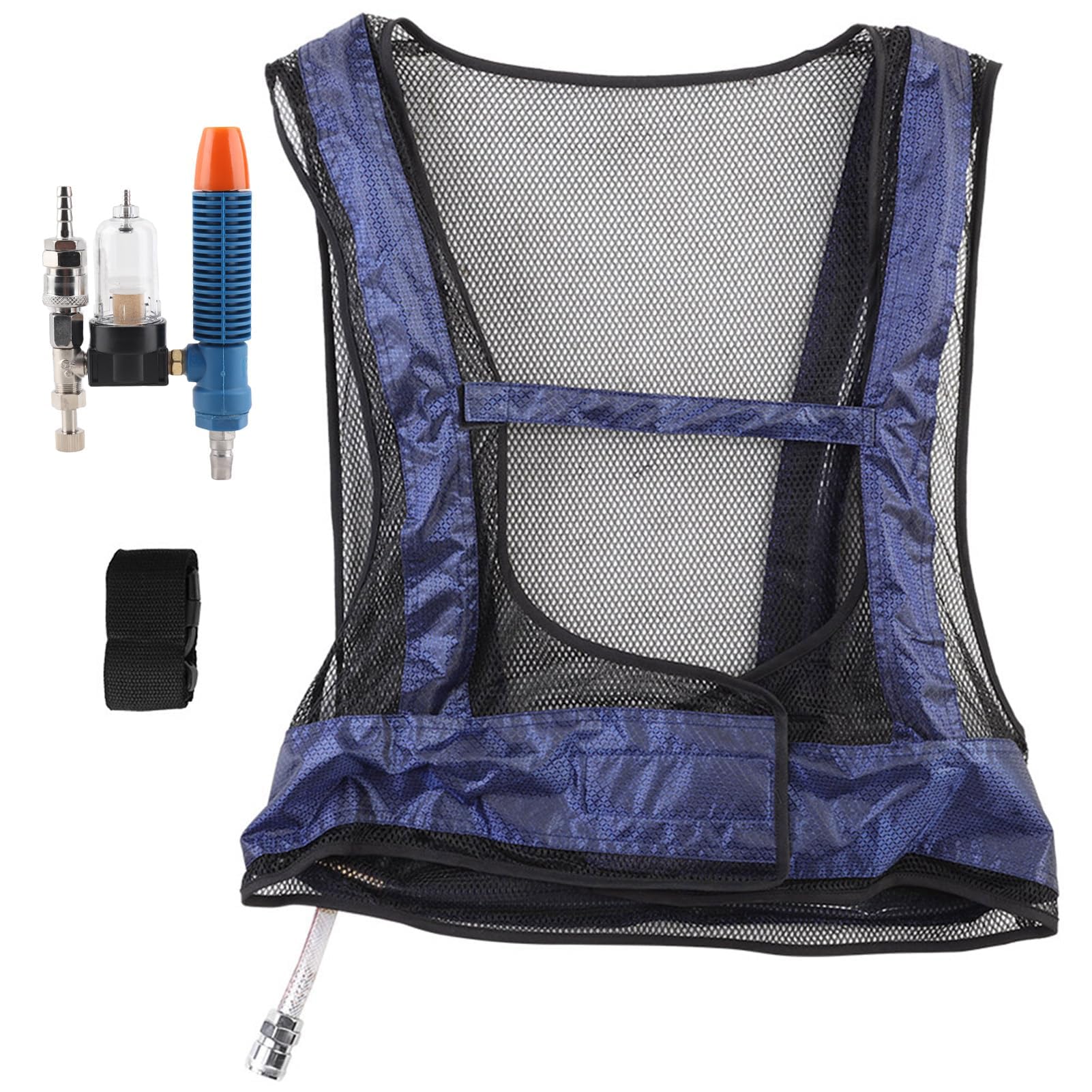 Atyhao Chaleco de Enfriamiento de Aire Comprimido de Acero para Soldadura, Chaleco de Aire Acondicionado de Tubo