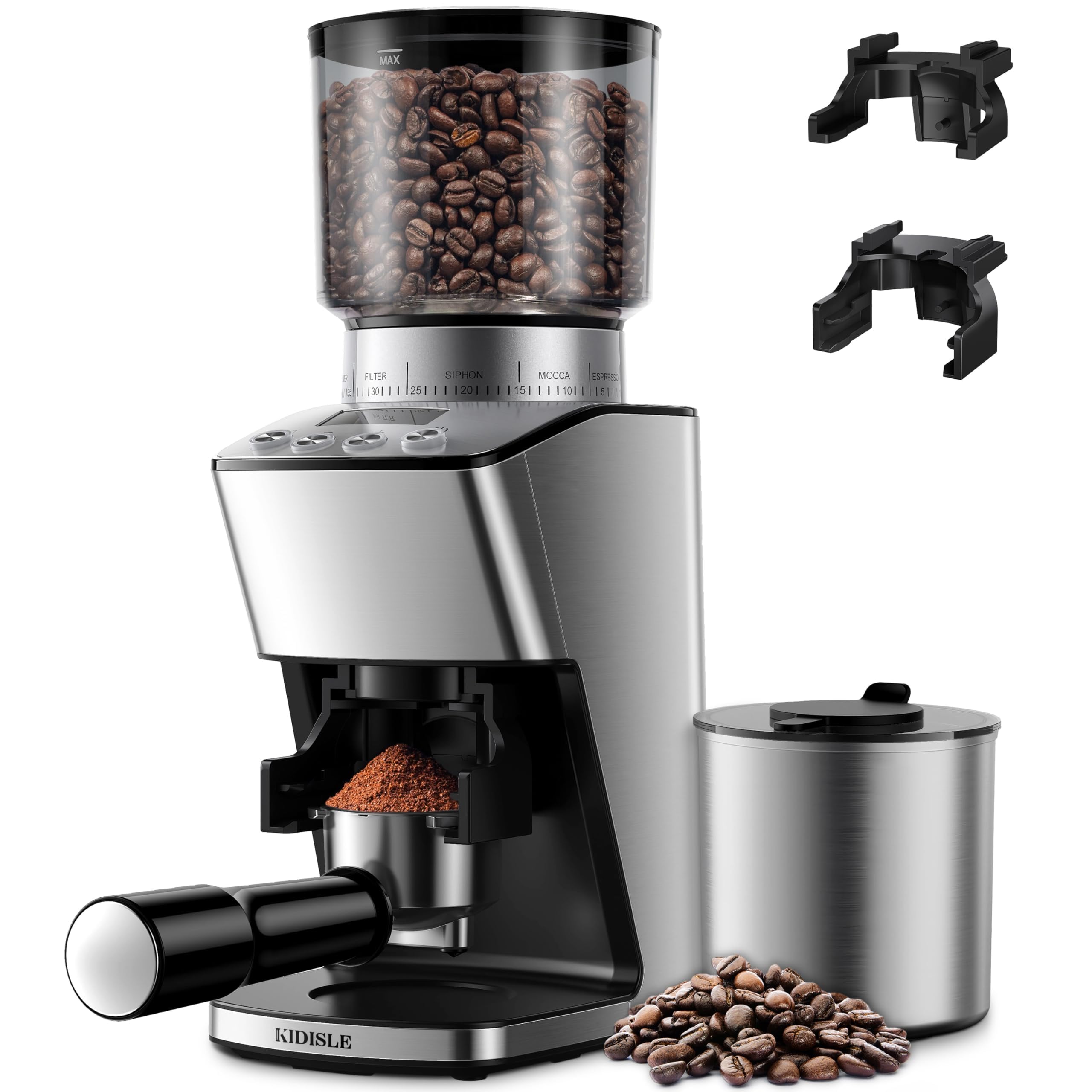 KIDISLE Conical Burr Coffee Grinder Electric