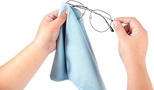 Miniatura 3 de KLNYOO Paños de limpieza de vidrio de microfibra sin pelusas, sin rayas, limpia rápida y fácilmente ventanas y espejos sin productos químicos, paño