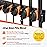 PLUSINNO V9 Vertical Fishing Rod Holders, 2 Packs Wall Mounted Fishing Pole Holders, Fishing Rod Racks Hold Up to 18 Rods or Combos, Fishing Pole Holders for Garage, Fishing Gear and Gifts for Men