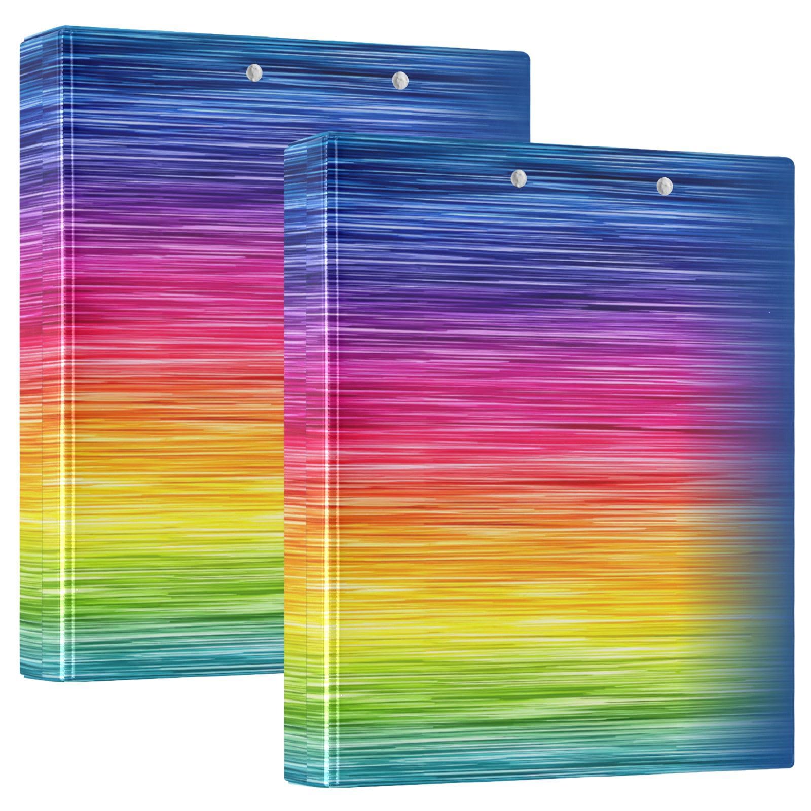 Raccoglitori per quaderni da 2,5 cm e mezzo color arcobaleno opaco