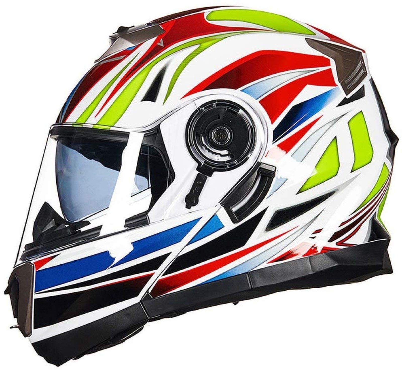 Casque moto ouvert et intégral tout-terrain avec double écran solaire pour adulte
