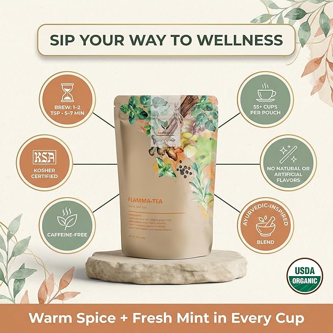 Té de Hierbas a Granel Mezcla Cúrcuma Jengibre 113g miniatura 3