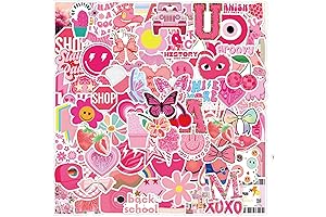 120PCS Preppy Stickers: Aesthetic Vinyl Waterproof Stickers for a Preppy Lifestyle