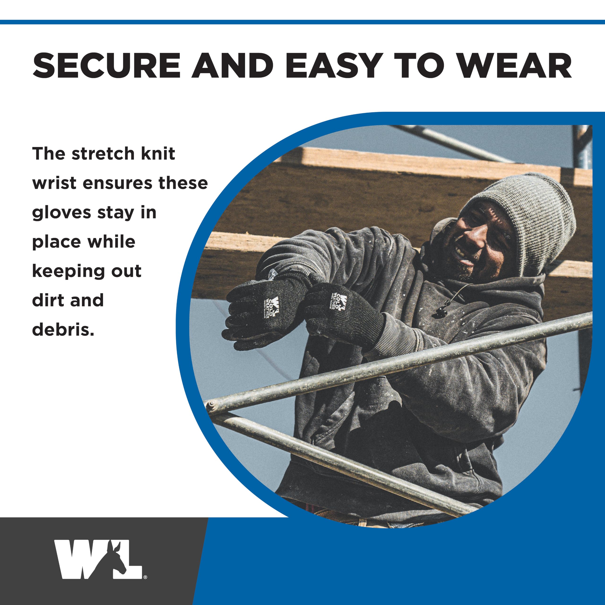Wells Lamont Cold Weather Latex Coated Work Gloves