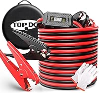 Vista 11 de TOPDC Cables de puente de alta resistencia calibre 0 20 pies 1000 amperios cables de refuerzo para batería de automóvil, cables de calibre 2/0