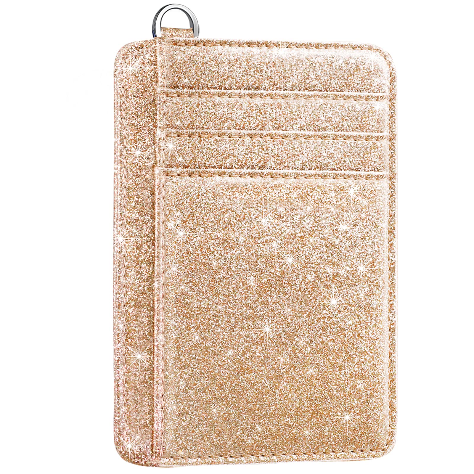 Coco Rossi Credit Card Holder Wallet Women Minimalist Slim Pocket Card Case
