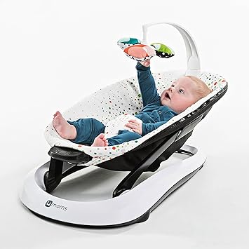 4moms Bounceroo Babyschaukel Babywippe Mit Spielbogen Und Drei Einstellbaren Vibrationsstufen Plush Multi Amazon De Baby