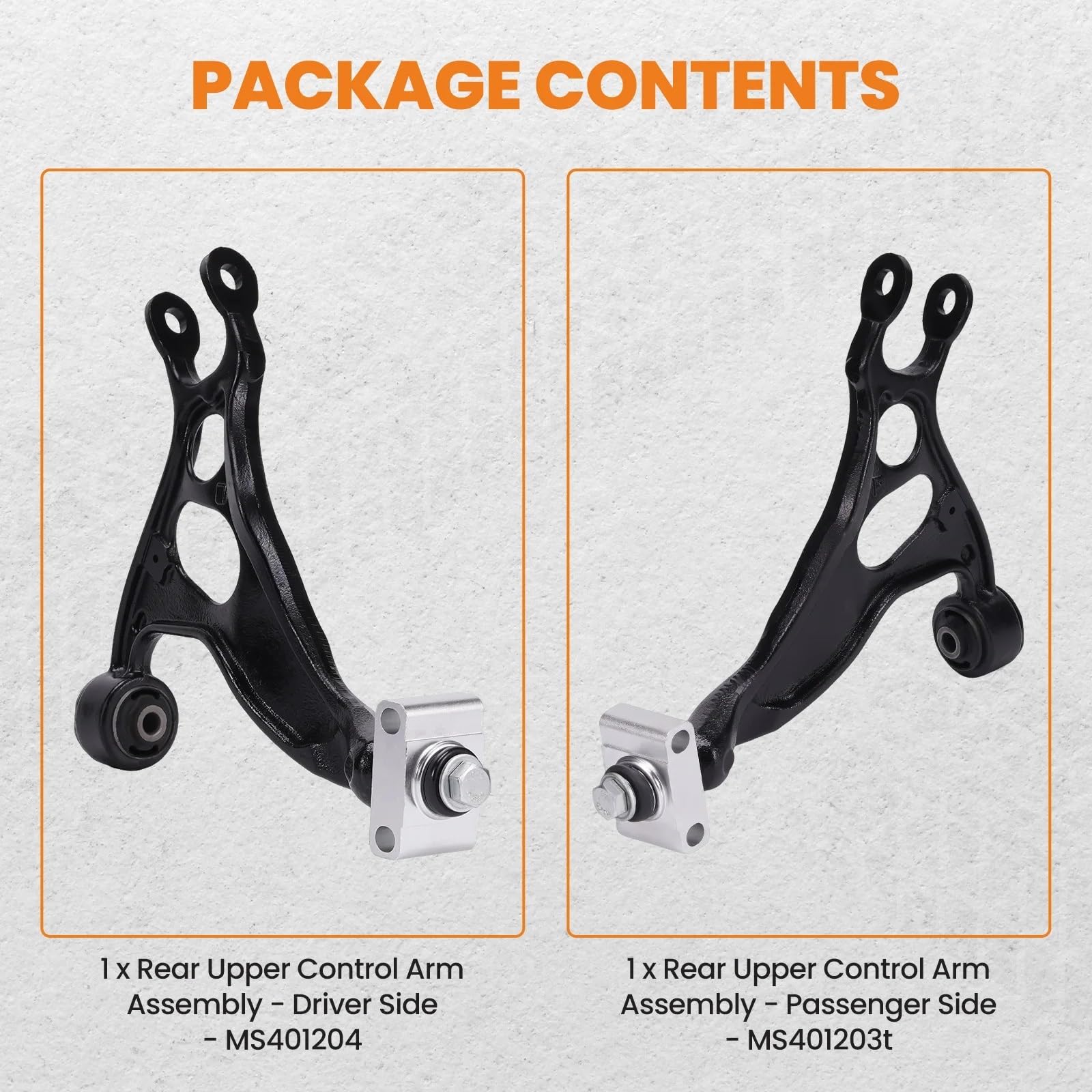Brazo De SuspensióN Compatible con Ford para Flex 2009-2019 para Taurus 2010-2019 para Explorer 2011-2019 Brazos De Control Trasero Superior Izquierdo Derecho SCMS401204 SCMS401203