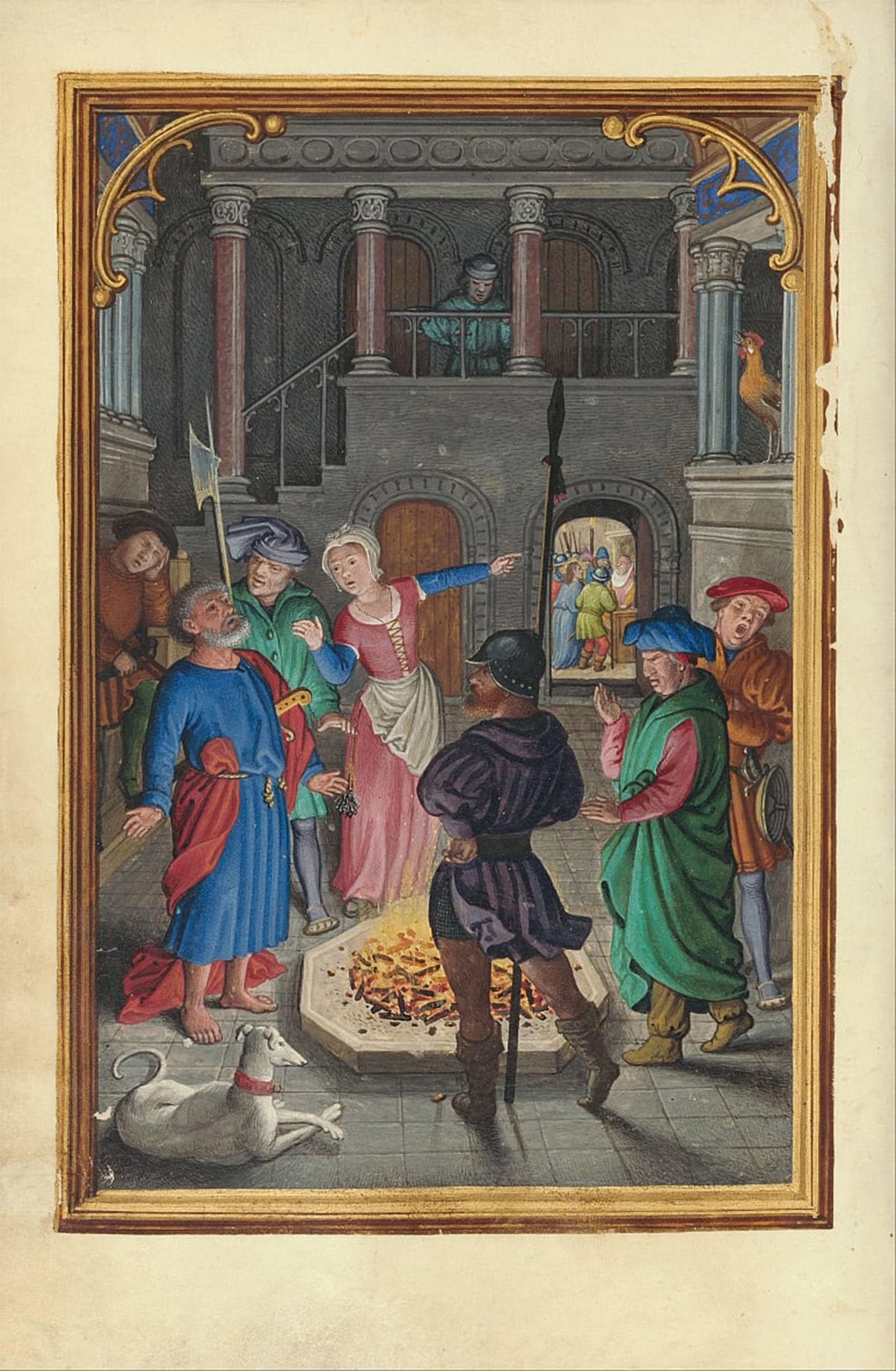SERENDIPITP Abstract Painting Mural Print Picture Wall Decor Painting the of Saint Peter by Simon Bening Vintage Wall Artwork for Home Decor 60x90cm