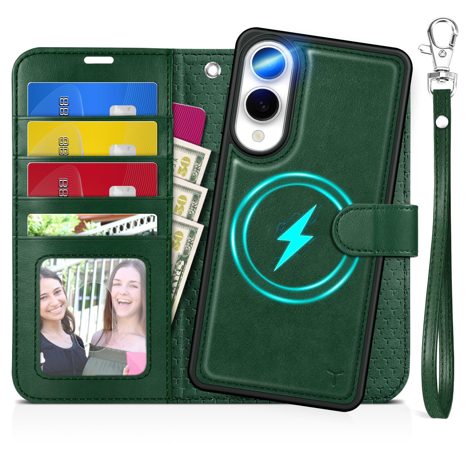TUCCH Hülle für Galaxy S25 Edge, Abnehmbare RFID Blocker [4