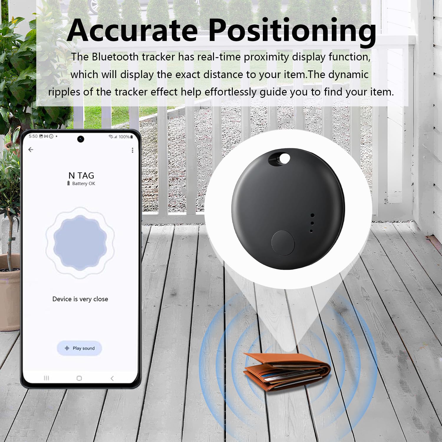 Localizzatori Bluetooth Air Tracker per Android, compatibili con Google Find Hub Device